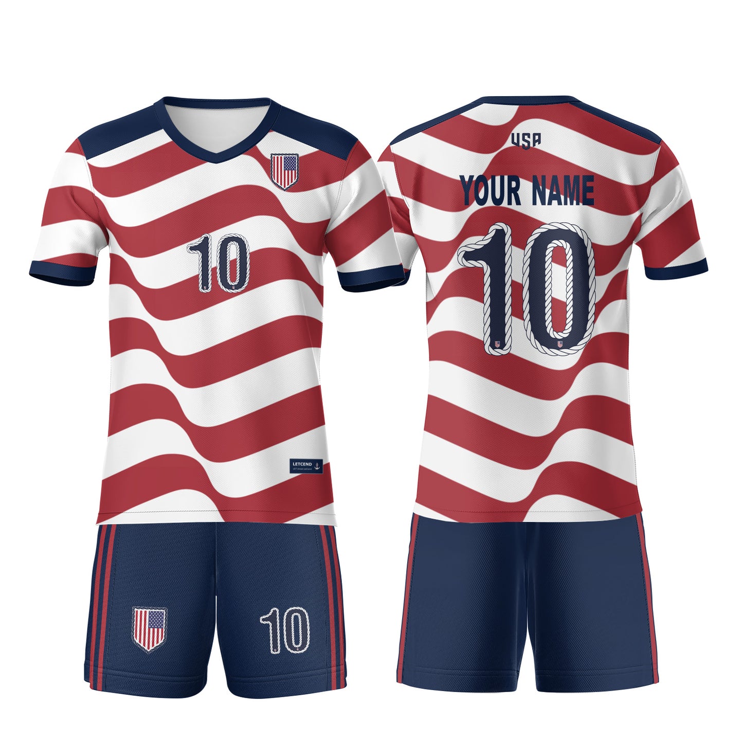 joithing Kids Soccer Jersey — 2026 USA Fan Edition · American Wave