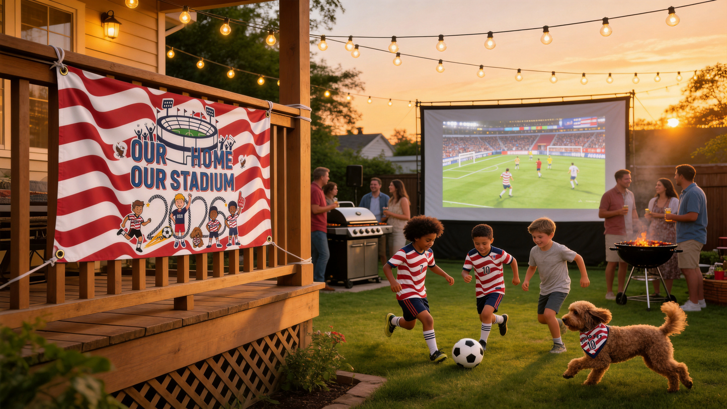 joithing USA Game Day Flag — 2026 Fan Edition · American Wave