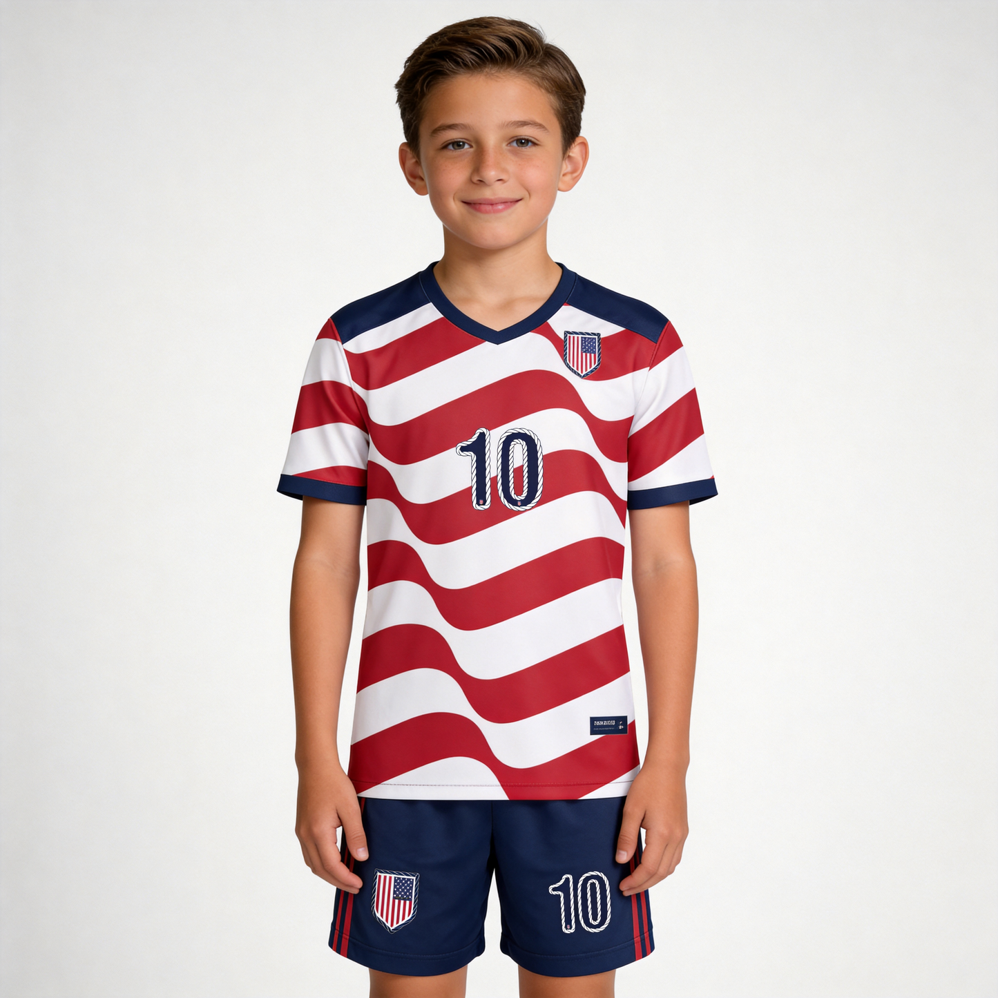 joithing Kids Soccer Jersey — 2026 USA Fan Edition · American Wave